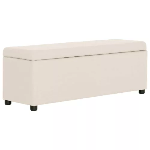 krémszínű poliészter pad tárolórekesszel 116 cm