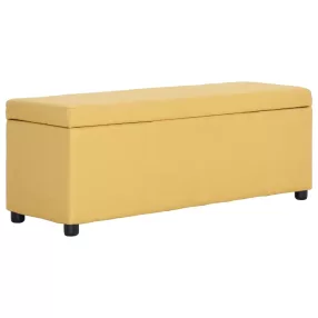 sárga poliészter pad tárolórekesszel 116 cm