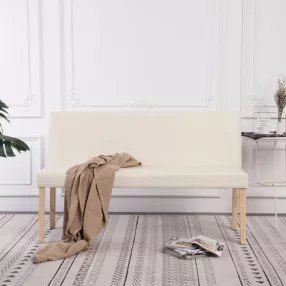 krémszínű műbőr pad 139,5 cm