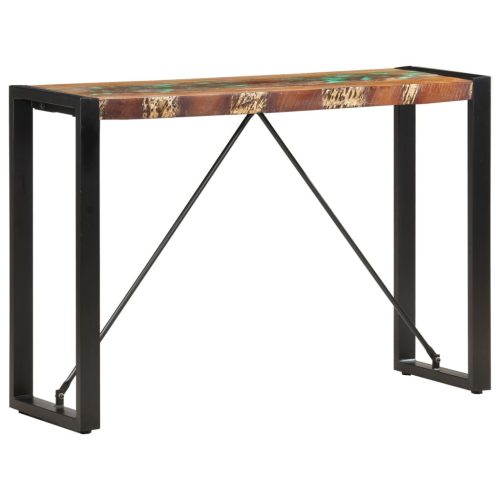 tömör újrahasznosított fa tálalóasztal 110 x 35 x 76 cm