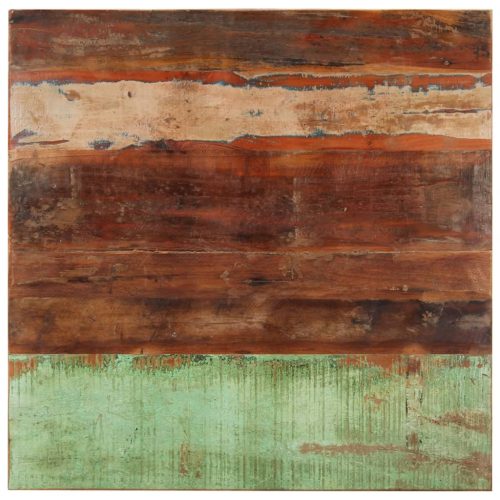 négyszögű tömör újrahasznosított fa asztallap 80x80 cm 15-16 mm