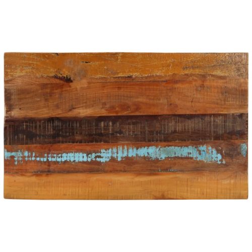 négyszögű tömör újrahasznosított fa asztallap 60x100cm 25-27 mm