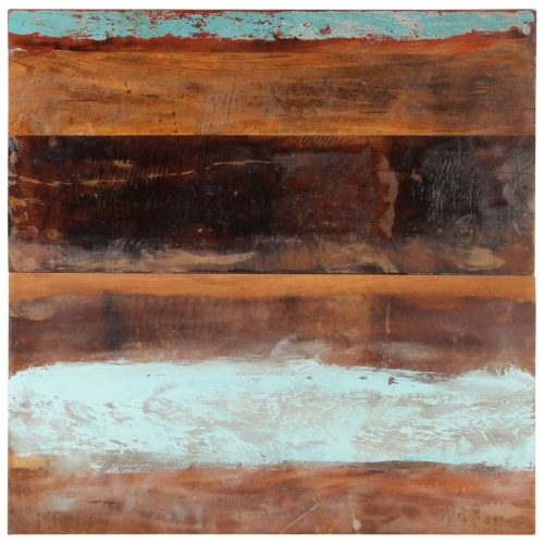 négyszögű tömör újrahasznosított fa asztallap 80x80 cm 25-27 mm