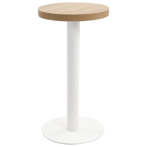 világosbarna MDF bisztróasztal 40 cm
