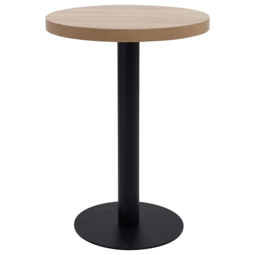 világosbarna MDF bisztróasztal 60 cm