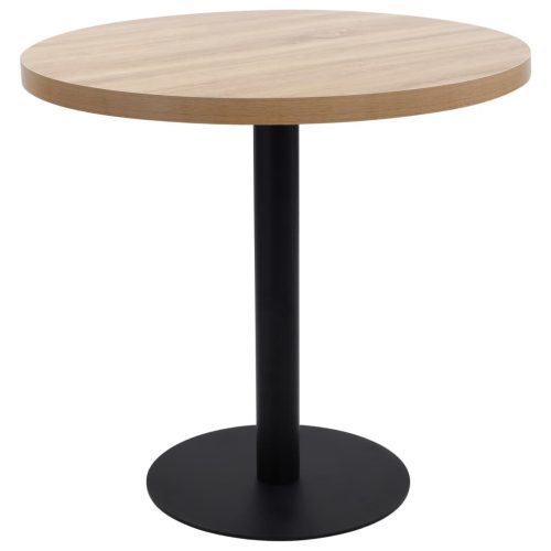 világosbarna MDF bisztróasztal 80 cm