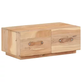   vidaXL tömör újrahasznosított fa dohányzóasztal 90 x 50 x 35 cm
