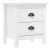 vidaXL Hill fehér tömör fenyőfa éjjeliszekrény 46 x 35 x 49,5 cm