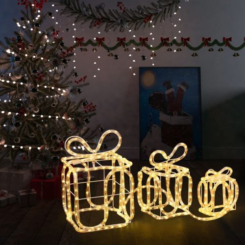 Karácsonyi díszdobozok 180 LED-del bel- és kültérre