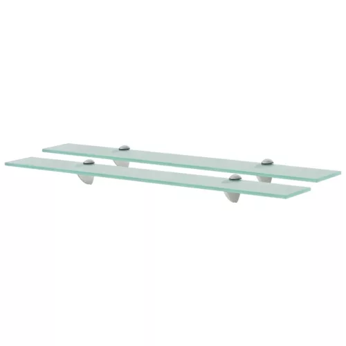 2 db lebegő üvegpolc 70 x 10 cm 8 mm