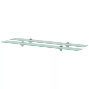 2 db lebegő üvegpolc 90 x 10 cm 8 mm