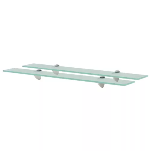 2 db lebegő üvegpolc 70 x 20 cm 8 mm