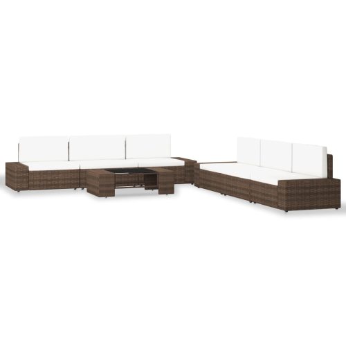 7 részes barna polyrattan kerti ülőgarnitúra