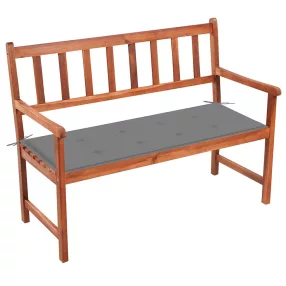 Tömör akácfa kerti pad párnával 120 cm