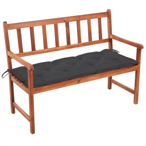 Tömör akácfa kerti pad párnával 120 cm