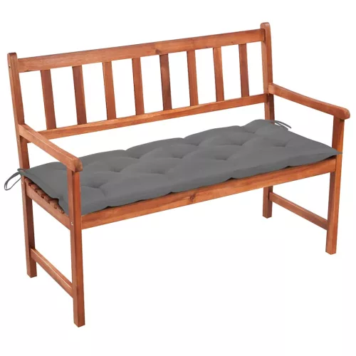 Tömör akácfa kerti pad párnával 120 cm