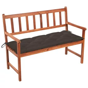 Tömör akácfa kerti pad párnával 120 cm