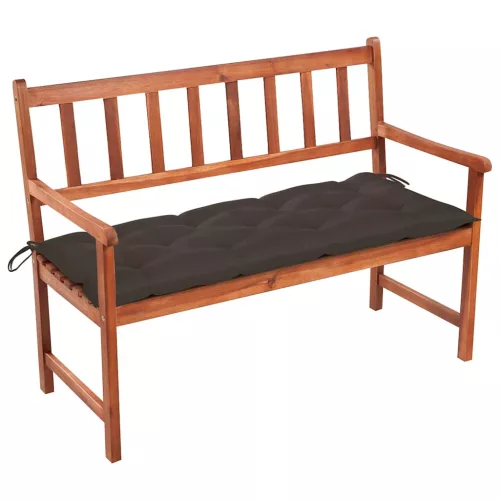Tömör akácfa kerti pad párnával 120 cm