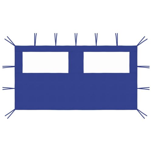 kék ablakos pavilonfal 4 x 2 m