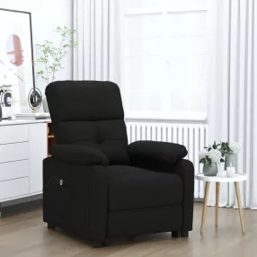 fekete szövet elektromos dönthető fotel
