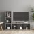 2 db betonszürke szerelt fa TV-szekrény 107 x 35 x 37 cm