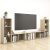 4 db sonoma tölgy színű szerelt fa TV-szekrény 107 x 35 x 37 cm