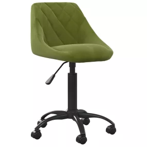 vidaXL világoszöld bársony irodaszék