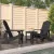 Antracitszürke HDPE kerti adirondack székek asztallal