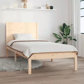 tömör fenyőfa ágy matrac nélkül 90 x 200 cm