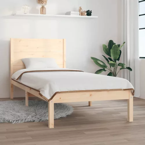 tömör fenyőfa ágy matrac nélkül 90 x 200 cm