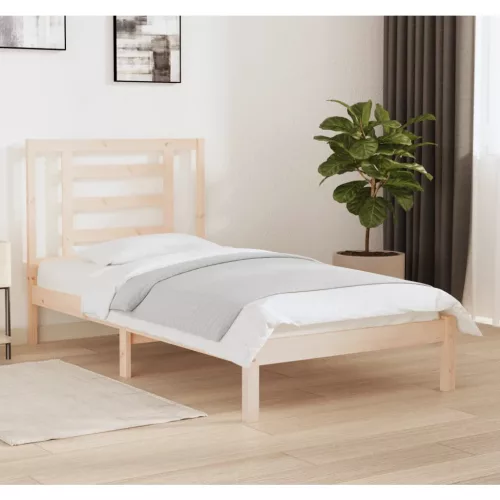 vidaXL tömör fenyőfa ágykeret matrac nélkül 90 x 190 cm