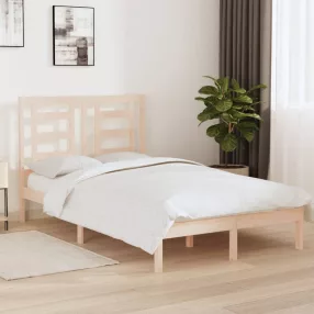   vidaXL tömör fenyőfa ágykeret ágy matrac nélkül 120 x 200 cm