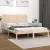 vidaXL Super King tömör fa ágykeret 180 x 200 cm