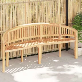 Tömör tíkfa banán alakú pad 200 cm