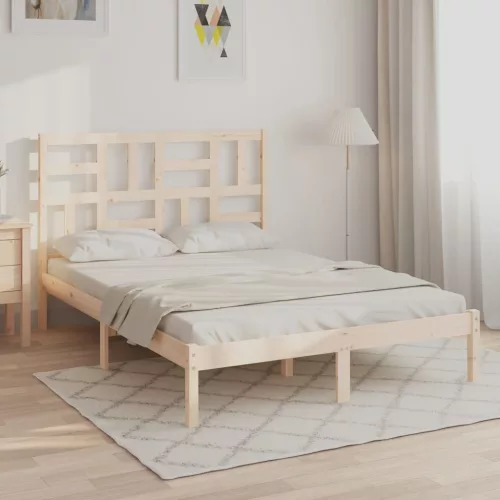 vidaXL tömör fa ágykeret matrac nélkül 140 x 200 cm