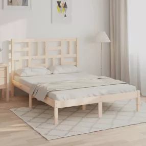 vidaXL tömör fa ágykeret matrac nélkül 160 x 200 cm