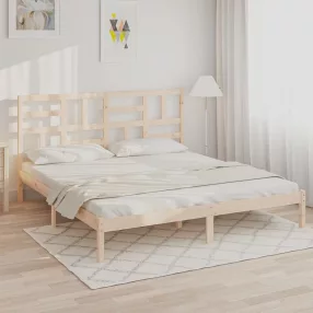 vidaXL tömör fa ágykeret matrac nélkül 180 x 200 cm