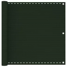 sötétzöld HDPE erkélytakaró 90 x 300 cm