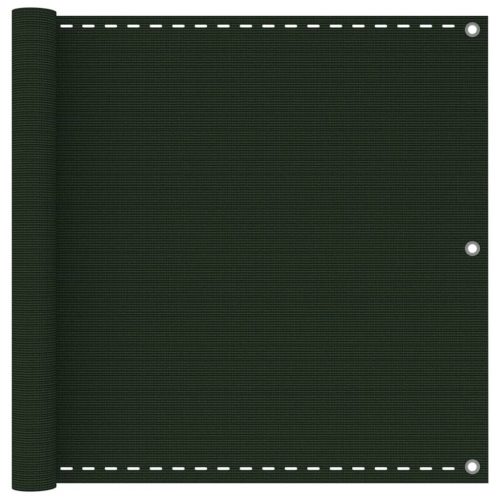 sötétzöld HDPE erkélytakaró 90 x 300 cm