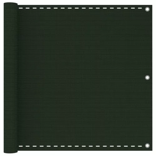 sötétzöld HDPE erkélytakaró 90 x 300 cm