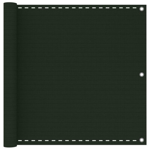 sötétzöld HDPE erkélytakaró 90 x 600 cm
