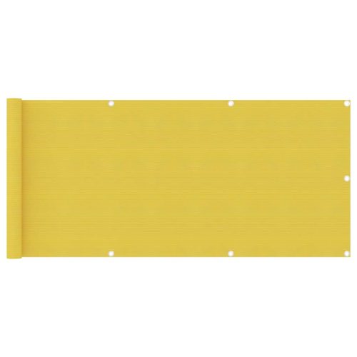 sárga HDPE erkélytakaró 75 x 400 cm