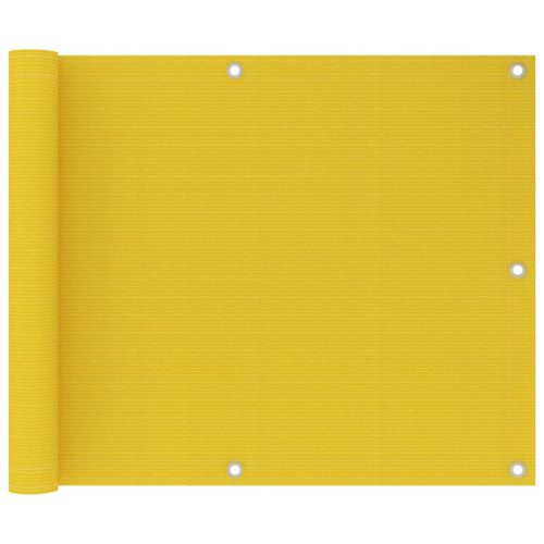 sárga HDPE erkélytakaró 75 x 600 cm