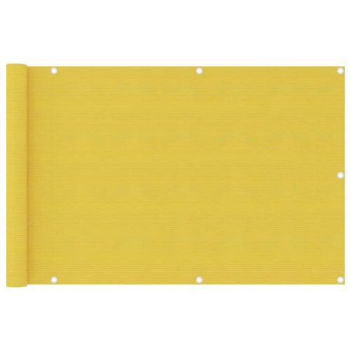 sárga HDPE erkélyparaván 90 x 400 cm