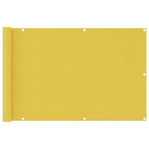 sárga HDPE erkélyparaván 90 x 400 cm
