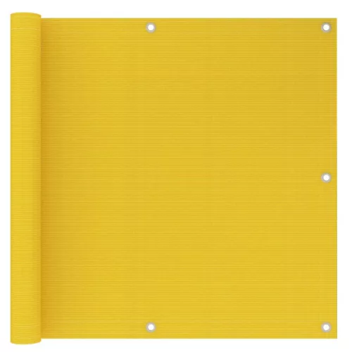 sárga HDPE erkélytakaró 90 x 500 cm