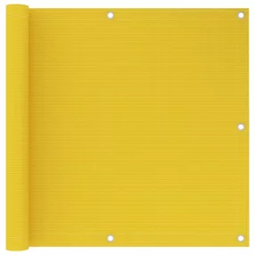 sárga HDPE erkélyparaván 90 x 600 cm