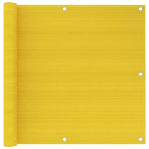 sárga HDPE erkélyparaván 90 x 600 cm