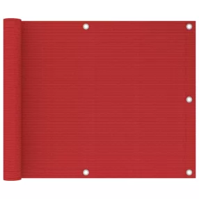 piros HDPE erkélytakaró 75 x 300 cm