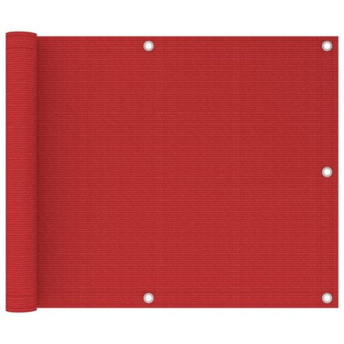 piros HDPE erkélytakaró 75 x 300 cm